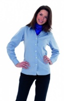 Ladies pinpoint oxford long sleeve shirt. 