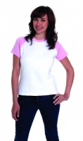 Ladies raglan short sleeve t-shirt.