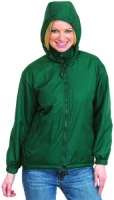 Unisex, reveresible fleece and rainproof jacket. 