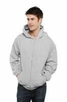 Unisex classic full zip hooded sweatshirt.