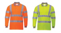 Hi-Vis long sleeved poloshirt. 